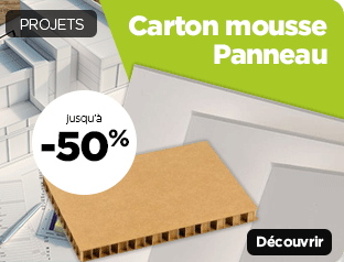 Carton mousse - Panneau - Rougier&Plé