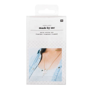 Bijoux en kit Tissage de perles Collier flamand rose