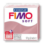 Pâte polymère Fimo Soft 57 g - 20 - Rose antique