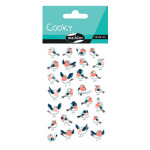 Stickers 3D Cooky oiseaux x 28 pcs