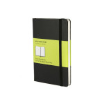 Carnet de notes - rigide - pages blanches - noir - 9 x 14 cm