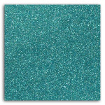 Tissu pailleté thermocollant 21 x 30,5 cm - Bleu