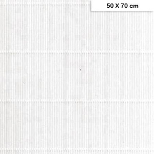 Carton ondulé mini - Blanc -220g - 50 x 70 cm