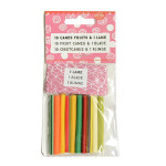 Canes fruits x 10 pcs + lame