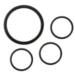 Anneaux plats en métal argent 1 x ø 37 mm + 3 x ø 15 mm