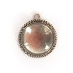 Pendentif Classique Argenté - 26 mm