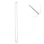 Chaine sautoir - Petites mailles 2 mm - 64 cm - Argent