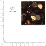 Perles facettées 4 mm en verre dépoli - Praline Irisée