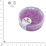 Perles de rocailles Arktis lustrées Ø 2,6 mm x 17 g - Lilas tendre