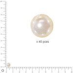 Perles en verre Renaissance 6 mm - Blanc