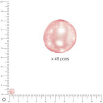 Perles en verre Renaissance 6 mm - Rose