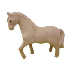 Objet en papier mâché cheval 28 cm