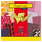 Papier origami thème Nippon 240 feuilles 7,5 x 7,5 cm - 70 g/m²