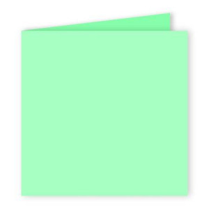 Carte pliée faire part Pollen 210g 135 x 135mm par 25 - Vert Jade