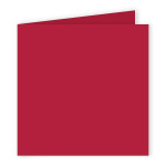 Carte pliée faire part Pollen 210g 135 x 135mm par 25 - Rouge Groseille