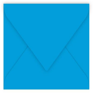 Enveloppe faire part Pollen 120g 165 x 165mm par 20 - Bleu Turquoise
