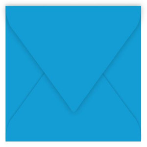 Enveloppe faire part Pollen 120g 140 x 140mm par 20 - Bleu Turquoise