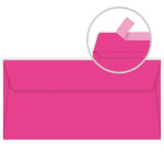 Enveloppe faire part Pollen 120g 110 x 220mm par 20 - Rose Fuchsia