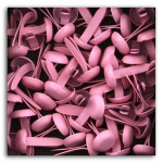 Mini attaches parisiennes rondes Rose pâle x 50