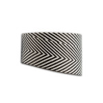 Ruban noir à chevrons blancs 4 m