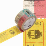 Ruban décoratif adhésif prédécoupé - Tickets - 2 cm x 3 m