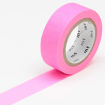 Masking tape uni rose fluo