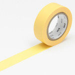 Masking tape uni jaune d'uf