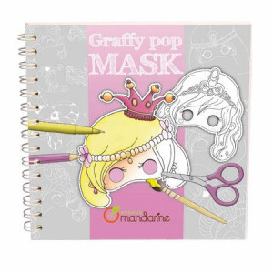 Carnet de coloriage Graffy pop mask - Filles
