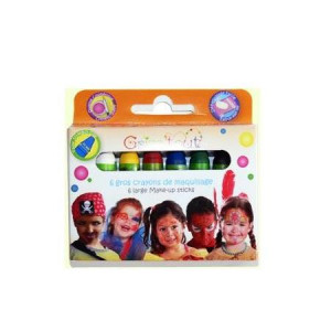 Crayon de maquillage 6 couleurs assorties