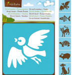 Set de 6 pochoirs enfants - Animaux familiers