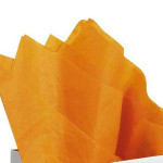 Papier de soie 18g/m² x8f. - Orange - 50 x 75 cm