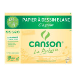 Canson C à GRAIN, Grain Fin 125g/m², pochette - 24 x 32 cm