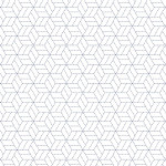 Calque imprimé Japan Sashiko Etoiles - 30 x 30 cm