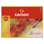 Bloc de papier acrylique 24 x 32 cm 400 g/m² 10 feuilles