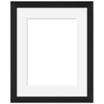 Cadre bois noir Appolo - 50 x 70 cm