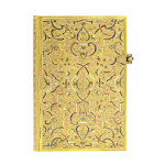 Carnet ligné Marquetterie d'or 10 x 14 cm 85 g/m² 208 p