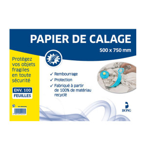 Papier de calage +/- 100 feuilles 50 x 75 cm