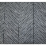 Papier Lokta 50 x 70 cm 150 g/m² Rayures contemporaines Noires sur Gris