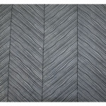 Papier Lokta 50 x 70 cm 150 g/m² Rayures contemporaines Noires sur Gris