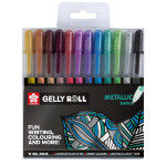 Stylo gel Gelly Roll 12 couleurs Set Metallic