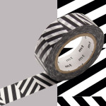 Masking Tape x Artist Kapitza Chevrons noirs 15 mm x 10 m