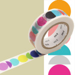Masking Tape x Artist Kapitza Cercles multicolores 15 mm x 10 m