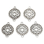 Pendentif découpe Filigrane Ø 14 mm 5 pcs