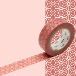 Masking Tape 1P Asanoha karekusa 15 mm x 10 m