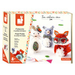 Kit créatif Pompons 3 petits Animaux
