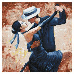 Broderie Diamant kit intermediaire Tango passion