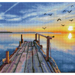 Broderie Diamant kit expert Sunset jetty