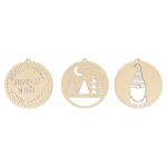 Silhouette médaillon Imagine Christmas 3 pcs