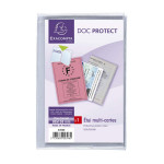 Étui de protection Multi-cartes 4 volets PVC