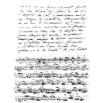 Set de 2 Tampons Clear - Manuscrit et musique - 8.5 x 13 cm